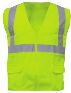 HiVis Vest PRODUCT ANSI Class 2 compliant %   with hook & loop closure 9R Reg