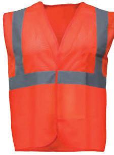 *Choose a size up when wearing over jackets ANSI Class 2 compliant Secure