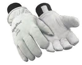 -2ºF Rated Gloves Available in 79 Insulated Impact Pro g Thinsulate insulation Spandex back with synthetic leather palm Impact protection on fingers, knuckles and back Silicone grip dots on palm