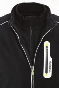Durable Water- Repellent Breathable Wind-Tight Stretch Dual front zipper system allows you to regulate temperature, seal out drafts and access an inner pocket without