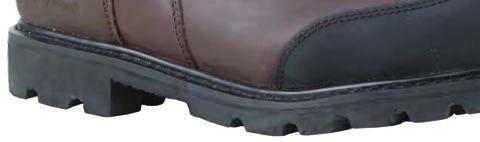 Rubber toe guard Waterproof Gravity-fed moisture management system ESR/Electrical hazard compliant Available in black or brown Insulation Durability Slip Max Comfort InduraSafe Sole Rating