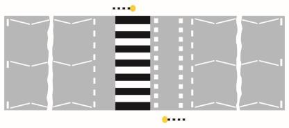 pedestrian/cyclist crossing: Zig-zags can be omitted from a