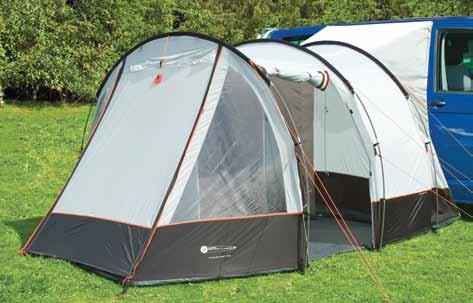 (included as standard) which is designed to accommodate a standard double air bed. The main depth of the awning is actually x.