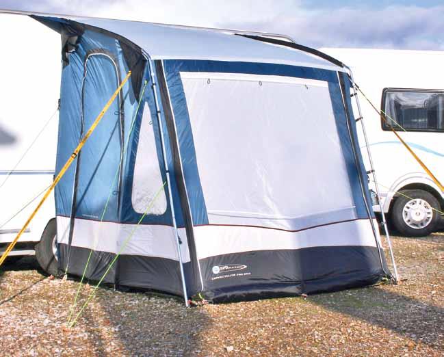 Also included is the back pad system which allows a much better weather seal in the awning against the caravan.