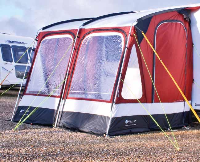 Also available is a matching draught skirt as an optional extra to complement the awning experience. Compactalite Pro 250.