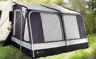 The double rip stop fabric (technical name, REVTEX 5000drs) and Sun Pro material together with the Carbon-lite frame gives you the strength of a full awning but can be erected in a fraction of the