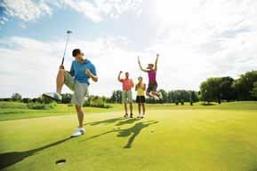 Golf lovers can expect a good time on the manicured fairways and greens of several existing
