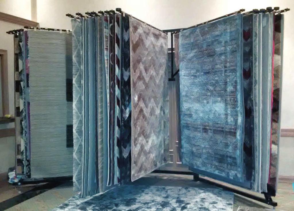 RUG DISPLAYS Our Rug Displays will attractively present your Rugs at retail, and draw Shoppers to choose you brand!