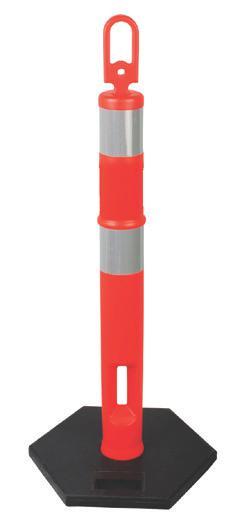 TRAFFIC SAFETY Loop Top 44" Delineator Post Delineator