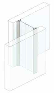 Astragals Meeting Stile Seals for Frameless Glass RP43Si C M200 C 30-50 A silicon smoke seal specifically designed for frameless & metal framed glazed stacked sliding doors.