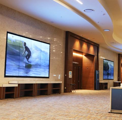 $35,000 Video Display Walls Showcase your video on the ballroom level in the Marriott Grand Foyer.