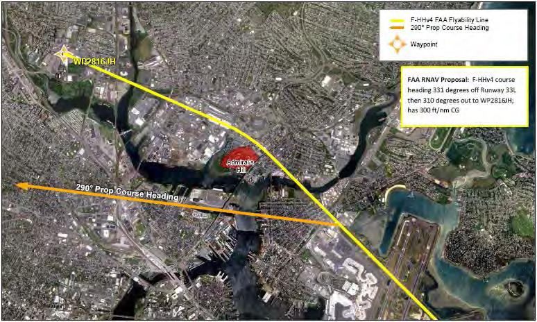 BOSTON LOGAN AIRPORT NOISE STUDY JUNE 2012 Measure ID: F-HH(v4) Measure Description: Establish an RNAV standard instrument departure procedure from Runway 33L that turns to the northwest at a