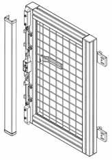 1071/0-7: Protecting cap for cable channel, Part N 22.1117/1-8: Cable clip 45, Part N 22.1210/0 Applications - For locking doors at upper and lower beam - Especially suited for doors in frames - Max.