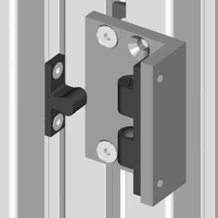 to fix the ball latch on any surface. - Use ball latch support 50 Part N 21.1139/0 if necessary.