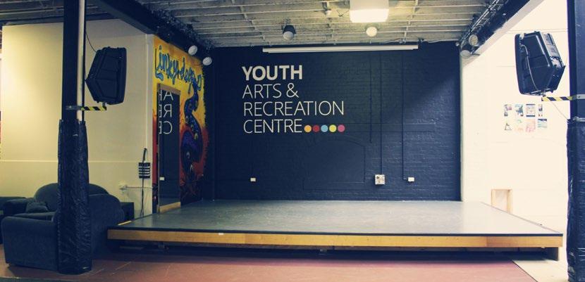 YOUTH ARTS & RECREATION CENTRE CREATIVE USES DESCRIPTION Originally part of Hobart s majestic City Hall, this converted warehouse space has been used for a diverse range of activities, most curiously