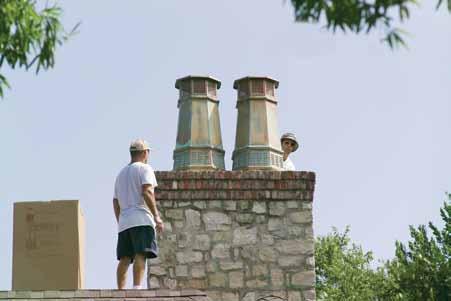 chimney pots are easily installed