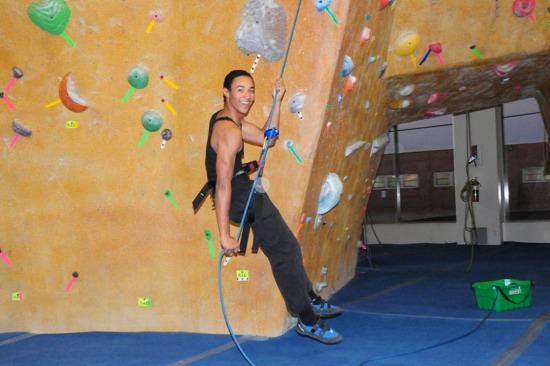 climb the various walls at the gym. This will continue throughout the winter and into the spring.