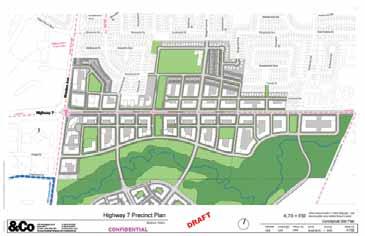 The Town of Markham is preparing a Precinct Plan for the subject lands with the assistance of Sweeny, Sterling, Finlayson and Co. Architects.