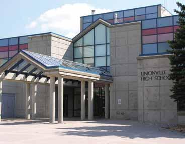 Community UNIONVILLE HIGH SCHOOL FOR THE ARTS 201 TOWN CENTRE BOULEVARD East side of Town Centre Boulevard, west of Warden Avenue, north of Highway 7 East, and south of Apple Creek Boulevard d in