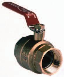40 Used as a connector between the pump and suction pipe, or discharge end. Max PSI 50 lbs. Brass Ball Valves BV-050 1/2 7.