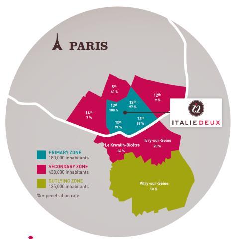 Location and accessibility An iconic location in the heart of Paris benefitting from an outstanding accessibility Located in the heart of Paris 13 th arrondissement Strong and affluent catchment area