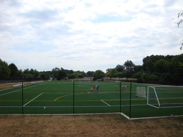 In 2012, through an agreement with The Agnes Irwin School, an artificial turf playing surface was installed at the park and later followed by the installation of lights.