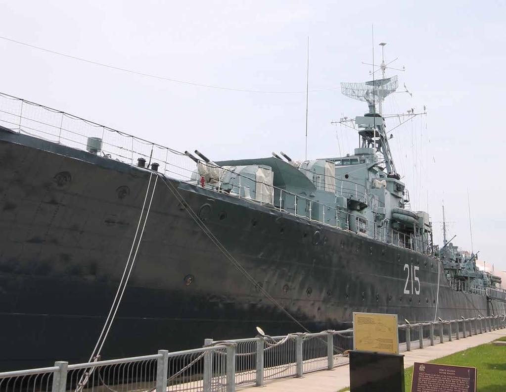 HAMILTON WEST HARBOUR PIER 9 IS HOME TO THE H.M.C.S. HAIDA, Canada s most decorated warship.