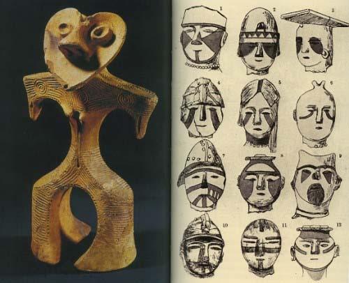 Slika 3:Japonske tetovaže izvirajo iz japonskih slik in jih do potankosti posnemajo Slika 4: Prazgodovinska tetovirana figurica V pacifiških kulturah je imelo