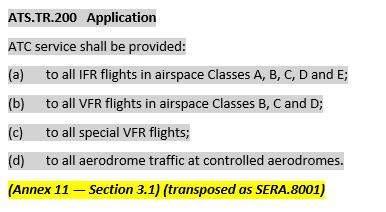 Cross-referencing ICAO transposition Annex 11 Checklist sample