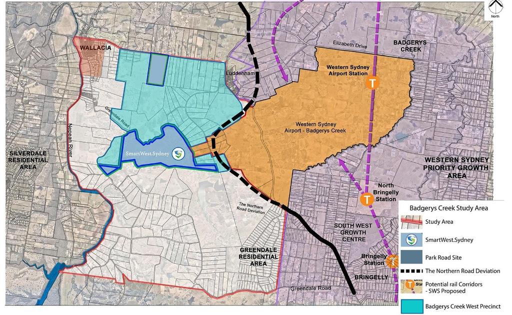 Page 3 Figure 2 The Badgerys Creek West Precinct Draft Western City District Plan Stanlight Investments are supportive of a strategic and coordinated approach to planning in the Western City District
