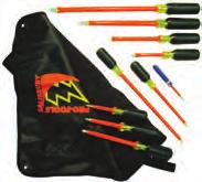 SCREWDRIVER & NUTDRIVER KIT SETS AND TOOLS INSULATED NUTDRIVERS WITH CUSHION GRIP 3 Lengths available in these sizes 6 Lengths available in these sizes: 3/16 5mm 3/16 5mm 1/4 6mm 1/4 6mm 5/16 7mm