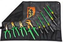 NON-SPARKING & NON-MAGNETIC SAFETY TOOLS KITS NON-SPARKING & NON MAGNETIC BASIC ELECTRICIAN ROLL TK10NS 9 pcs.