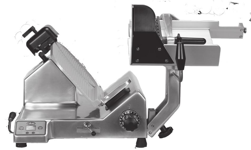 Note: When food chute is not secure, the knife motor will not start and display will show ATTENTION Carriage Tilted Secure Carriage to Start. Figure 14-1 Figure 14-2 5. Reinstall end weight.
