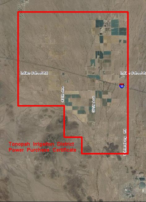 Location Tonopah Irrigation District is located in Western Maricopa County between Buckeye and the Harquahala Valley and is within the Phoenix AMA.