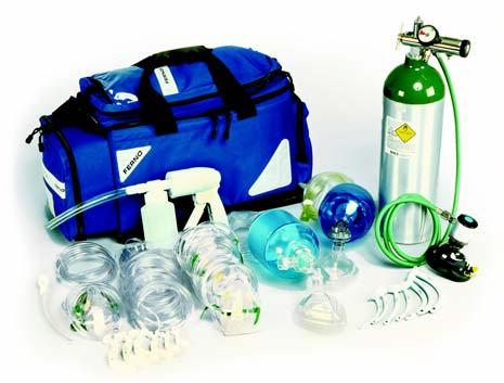 Ferno Model 5110 Airway Management and Resuscitation Kit Airway Management and Resuscitation for pediatric and adult patients Features a D-size oxygen cylinder Includes a BRAVO 2 brass regulator with