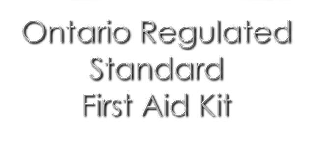3 box Ontario Regulated Personalized First Aid