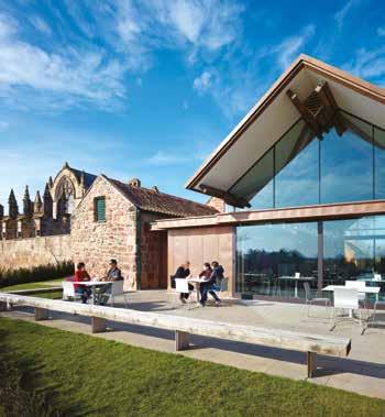 Coffee Shop Rosslyn Chapel Coffee Shop, located in the spectacular visitor centre, with magnificent views over Roslin Glen, uses the best of local suppliers to create a fresh and innovative menu.