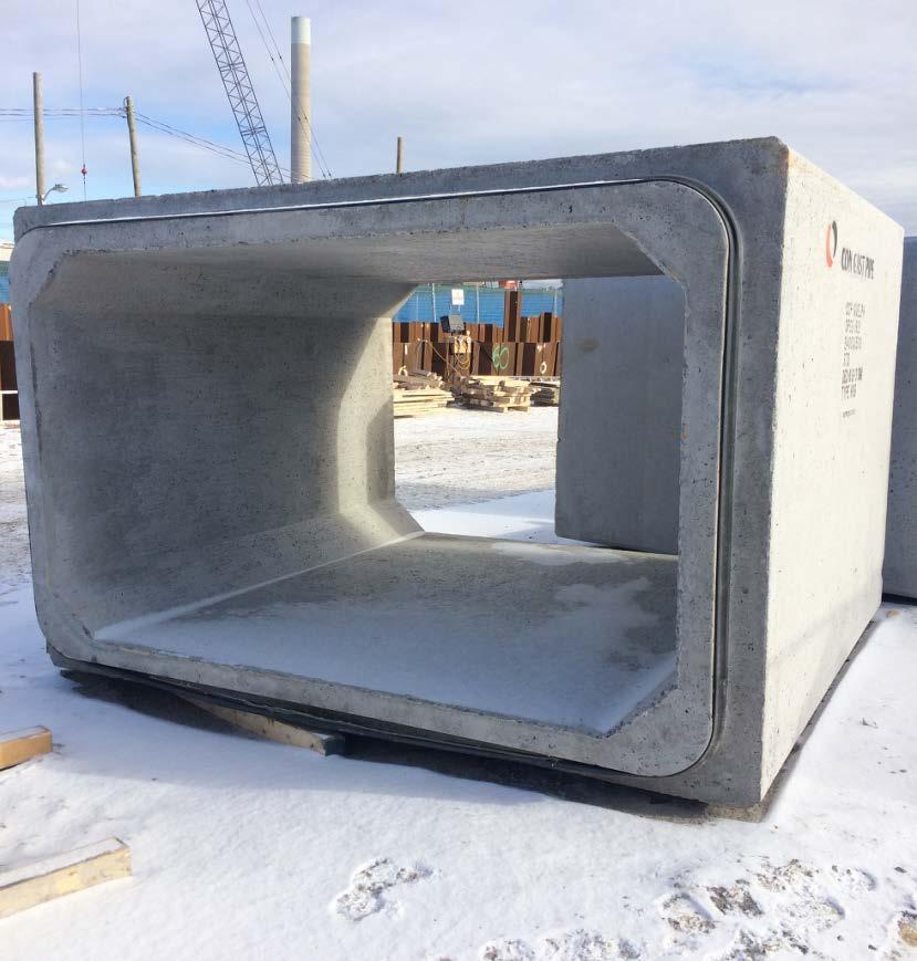 Concrete box culvert - these are paired side by side for greater capacity