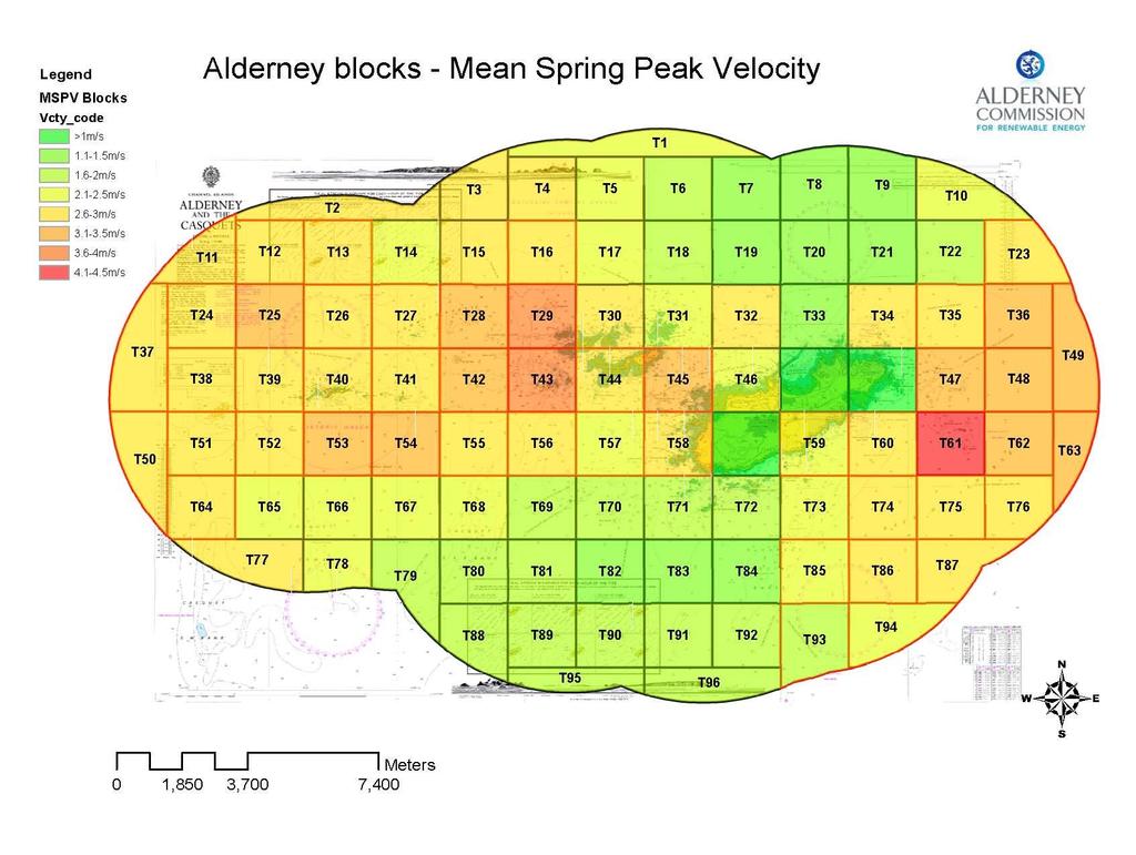Island Alderney Blocks, within 3nm. Independent estimates of the potential energy range from 1GW to 3GW.