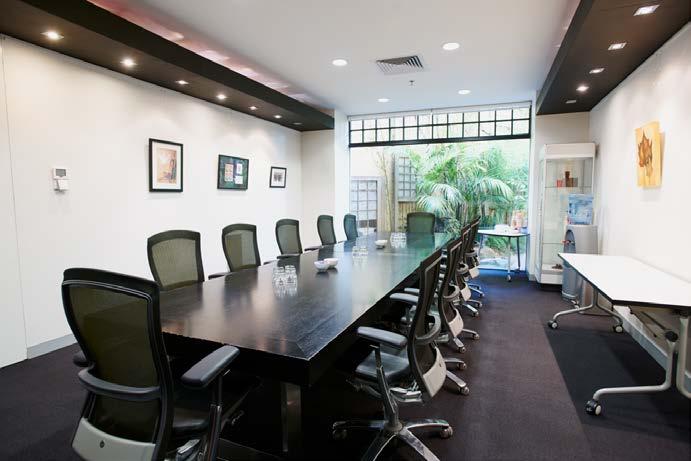 It can accommodate 24 people for team training and meetings.