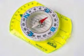 baseplate compass features: Liquid encapsulated global needle Rotating bezel Ruled baseplate with direction arrow Bezel based