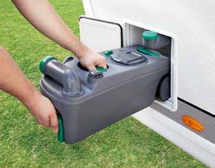 (3 pin sockets in UK supplied caravans) STORAGE SPACE UNDER SEATING AREAS The seating areas have an easily accessible
