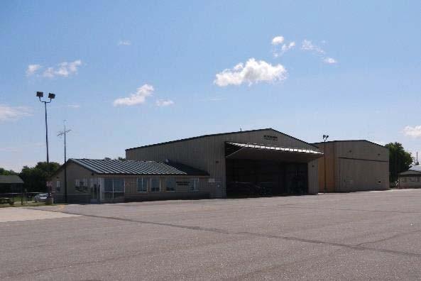 There are three 8- unit T-hangars and one 11-unit T-hangar with open sides at HCD in addition to six private hangars and one public hangar, see photo on the right side of the page.