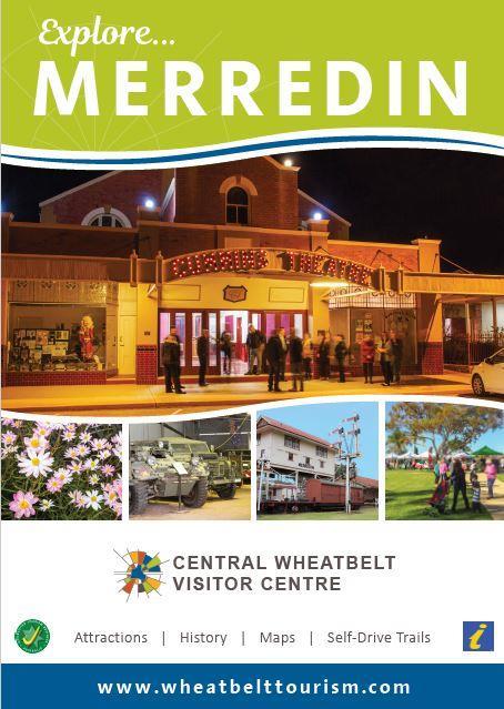 Explore Merredin The Visitor Centre coordinates the advertisers and prints 12,000 copies of this dedicated Merredin brochure.