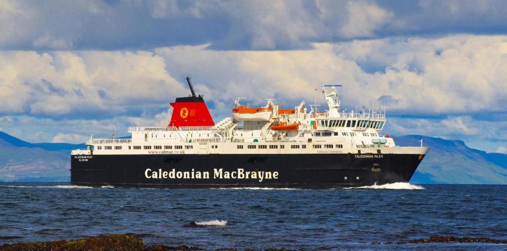 Ardrossan Brodick (Base: 22) % Positive ratings for the frequency of sailings is lower than other routes A busy route according to CalMac passenger loading figures The ports/ slipways used for this