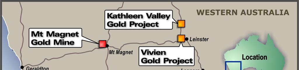 Figure 1: Ramelius Operations & Development Project Locations Ramelius has active gold mining and processing operations at Mt Magnet