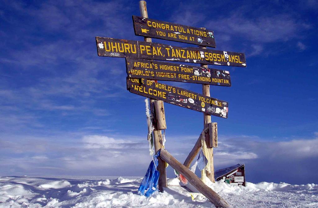 Mount Kilimanjaro The tallest free-standing mountain in the world, rises to a breath-taking view of Tanzania.