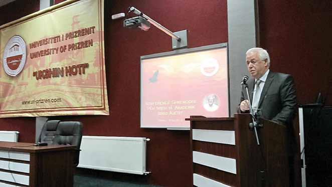 8 Në Universitetin Ukshin Hoti u mbajt Konferencë shkencore për nder të veprimtarisë shkencore të akademik Idriz Ajetit Në Universitetin publik Ukshin Hoti të Prizrenit, më datën 15.05.