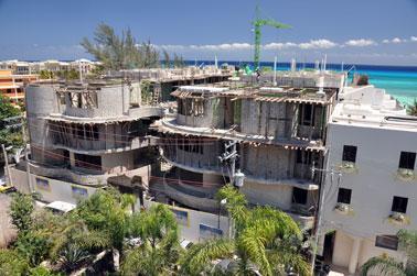 Residential property constructed in Playa del Carmen, Mexico.