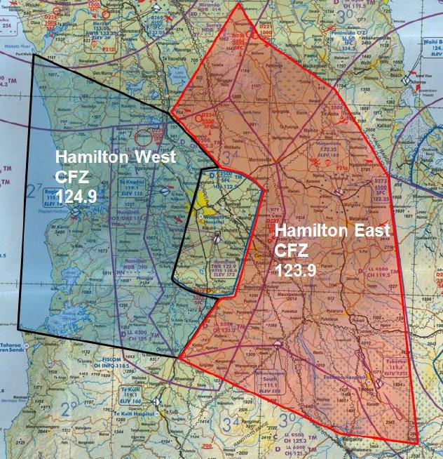 Figure 6 Three CFZ second proposal CTC note: large area of Hamilton East may generate substantial volume of radio traffic.